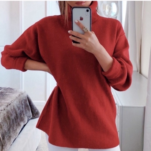 SOLD^FP Softly Structured Knit Tunic Sweater Dress - Picture 4 of 15